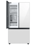 Bespoke 3-Door French Door Refrigerator (30 cu. ft.) with Beverage Center™ in White Glass