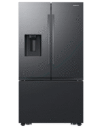 31 cu. ft. Mega Capacity 3-Door French Door Refrigerator with Four Types of Ice in Matte Black Steel