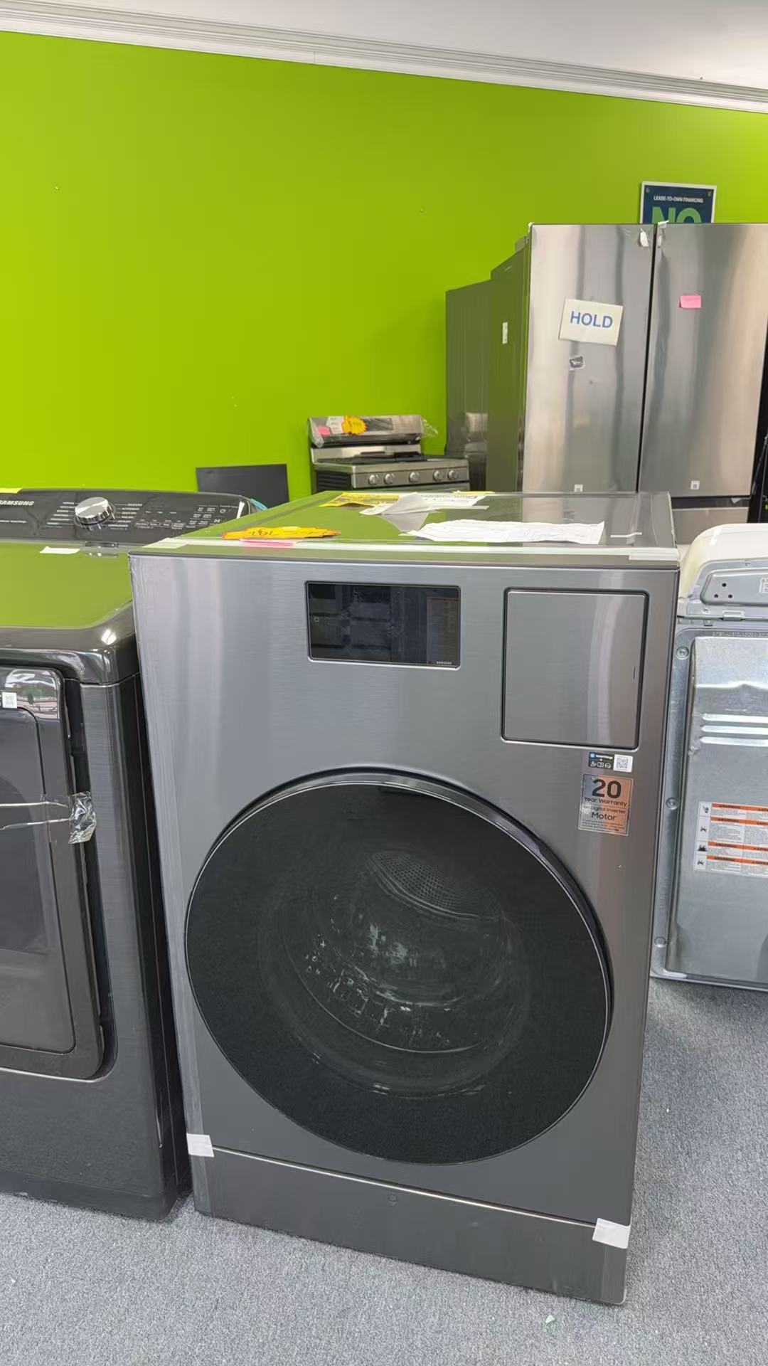 WD90F53AVS (1) 5.3 cu. ft. Bespoke AI Laundry Vented Combo™ All-in-One Ultra Capacity Washer and Electric Dryer with AI Home in Dark Steel - Image 2