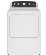 GE 7.2 cu. ft. vented Electric Dryer in White with Auto Dry and Extended Tumble