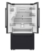 Samsung 36" 29 cu. ft. Standard Depth 3-Door Matte Black Steel French Door Refrigerator with Zero Clearance Fit and Sphere Ice - Image 2