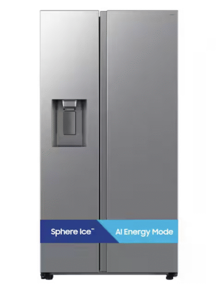 Samsung 27.4 cu. ft. Standard Depth Side-by-Side Refrigerator in Stainless Steel with Sphere Ice & External Water& Ice Dispenser