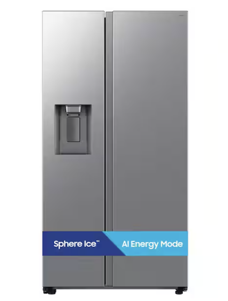 截屏2026-10-07 下午2.51.33 Samsung 27.4 cu. ft. Standard Depth Side-by-Side Refrigerator in Stainless Steel with Sphere Ice & External Water& Ice Dispenser - Image 1